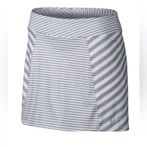 NIKE Women’s Golf Skorts Large Spandex Dri-fit comfy white-gray summer sport
